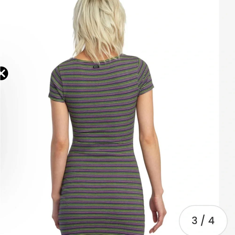 RVCA Women's Partition Mini Rib Knit Dress NWT size small - Picture 6 of 9